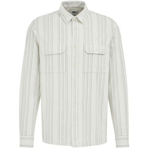 WE Fashion - Overshirt - Ecru - Regular Fit - Lange Mouwen