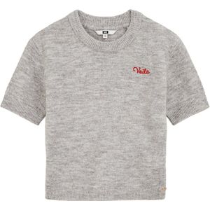 WE Fashion - Top - Grijs Melange - Fijn Gebreid