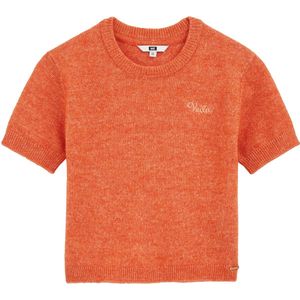WE Fashion - Top - Oranje - Fijn Gebreid