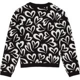 WE Fashion - Gebreide Trui - Zwart - Regular Fit - LENZING™ ECOVERO™ Viscose