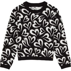 WE Fashion - Gebreide Trui - Zwart - Regular Fit - LENZING™ ECOVERO™ Viscose