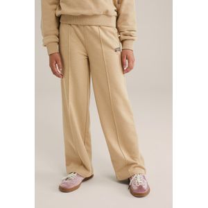 WE Fashion - Straight Fit Joggingbroek - Beige