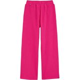 WE Fashion - Meisjes Straight Fit Joggingbroek - Felroze