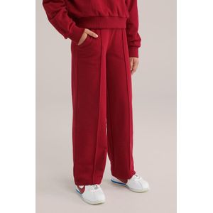 WE Fashion Broek  rood / wit