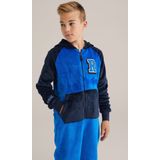 WE Fashion - Jongens Onesie - Met Embroidery - Regular Fit - Capuchon - Lange Mouwen