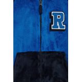 WE Fashion - Jongens Onesie - Met Embroidery - Regular Fit - Capuchon - Lange Mouwen