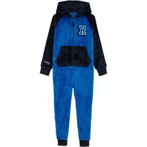 WE Fashion - Jongens Onesie - Met Embroidery - Regular Fit - Capuchon - Lange Mouwen