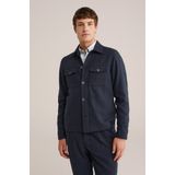 WE Fashion - Overshirt - Donkerblauw - Boxy Fit - Lange Mouwen
