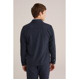 WE Fashion - Overshirt - Donkerblauw - Boxy Fit - Lange Mouwen
