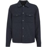WE Fashion - Overshirt - Donkerblauw - Boxy Fit - Lange Mouwen