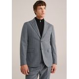 WE Fashion - Wollen Colbert - Grijs - Slim Fit