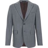 WE Fashion - Wollen Colbert - Grijs - Slim Fit