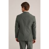 WE Fashion - Wollen Colbert - Groen - Slim Fit