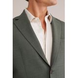 WE Fashion - Wollen Colbert - Groen - Slim Fit
