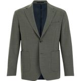 WE Fashion - Wollen Colbert - Groen - Slim Fit
