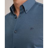 Fundamentals - Slim Fit Overhemd - Grijsblauw - Katoen