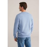 WE Fashion - Regular fit Sweater - Lichtblauw - Katoen