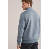 WE Fashion - Heren Sweater - Katoenmix - Regular Fit - Met Rits