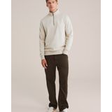 WE Fashion - Sweater - Regular Fit - Katoenmix - Met Rits