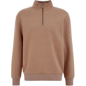 WE Fashion - Regular Fit Sweater - Caramel - Katoen
