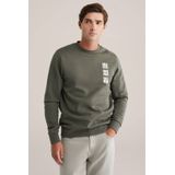 WE Fashion - Sweater - Donkergroen