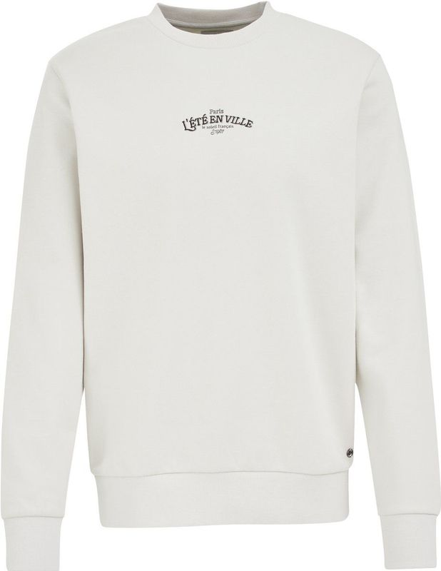 WE Fashion - Sweatshirt - Lichtbeige - Zwart