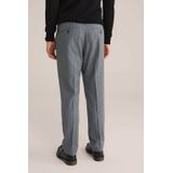 WE Fashion - Slim Pantalon - Grijs - Wol