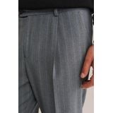 WE Fashion - Slim Pantalon - Grijs - Wol