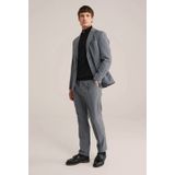 WE Fashion - Slim Pantalon - Grijs - Wol