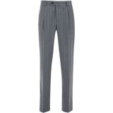 WE Fashion - Slim Pantalon - Grijs - Wol