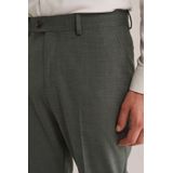 WE Fashion - Wollen Slim Pantalon - Donkergroen