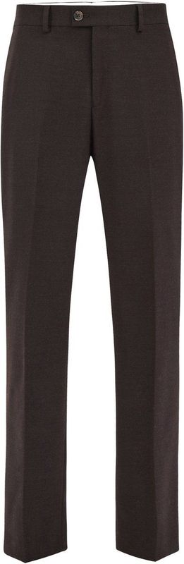 WE Fashion - Wollen Loose Pantalon - Bruin