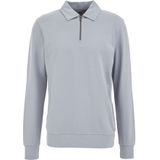 WE Fashion - Regular Fit Sweater - Lichtgrijs - Katoen