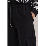 WE Fashion - Cargobroek - Zwart - High Waist - Katoen