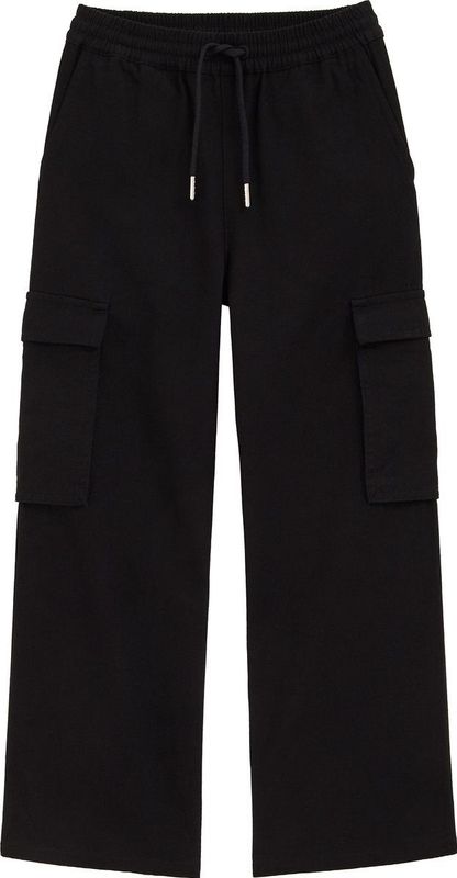 WE Fashion - Cargobroek - Zwart - High Waist - Katoen