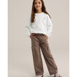 WE Fashion - Broek - Chocoladebruin - Wide Leg - Lang/maxi