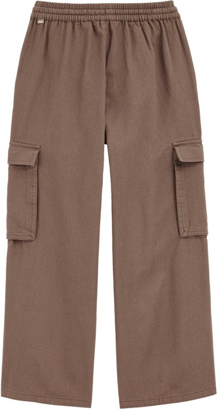 WE Fashion - Broek - Chocoladebruin - Wide Leg - Lang/maxi