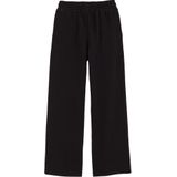 WE Fashion - Meisjes Straight Fit Joggingbroek - Zwart