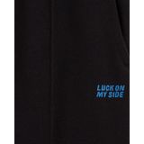 WE Fashion - Meisjes Straight Fit Joggingbroek - Zwart