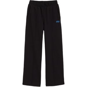 WE Fashion - Meisjes Straight Fit Joggingbroek - Zwart