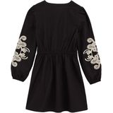 WE Fashion - Jurk - Zwart - Regular fit - Katoen