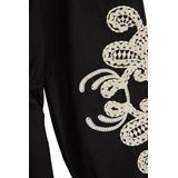 WE Fashion - Jurk - Zwart - Regular fit - Katoen