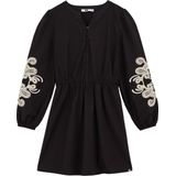 WE Fashion - Jurk - Zwart - Regular fit - Katoen