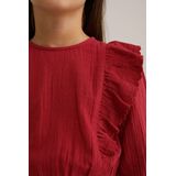 WE Fashion - Meisjes Jurk - Jerseyjurken - Met Ruches