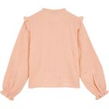 WE Fashion - Blouse - Meisjes - Regular Fit - Ronde Hals met Ruches