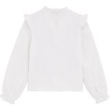 WE Fashion - Blouse - Meisjes - Regular Fit - Ronde Hals met Ruches