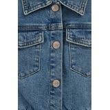 WE Fashion - Denim Jurk - Meisjes - Regular Fit - Lange Mouwen