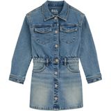 WE Fashion - Denim Jurk - Meisjes - Regular Fit - Lange Mouwen