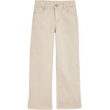 WE Fashion - Jeans - Beige - Wide Leg - Gevoerde Zoom/Rand