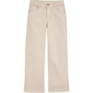 WE Fashion - Jeans - Beige - Wide Leg - Gevoerde Zoom/Rand